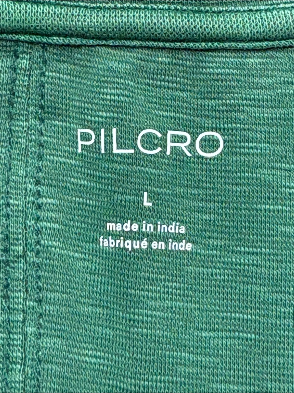 Anthropologie Pilcro Stitched Long Sleeve Top Green L V-Neck - Picture 9 of 11